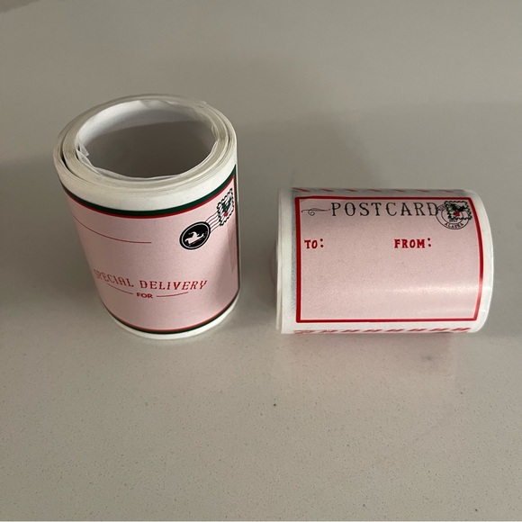 North Pole Post Office Letter box with Christmas labels - Picture 6 of 11